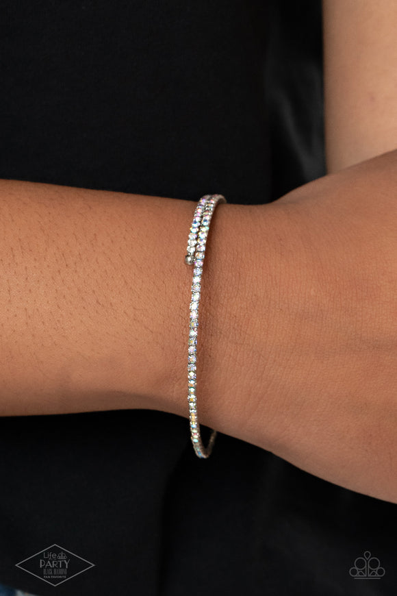 Sleek Sparkle Multi ✧ Iridescent Coil Bracelet
