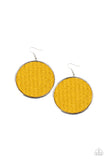 Wonderfully Woven Yellow ✧ Earrings Earrings