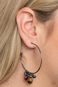 Earrings Hoop,Fan Favorite,Multi-Colored,Oil Spill,Dazzling Downpour Multi ✧ Oil Spill Hoop Earrings