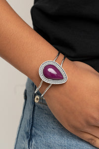 Bracelet Hinged,Purple,Over The Top Pop Purple ✧ Bracelet