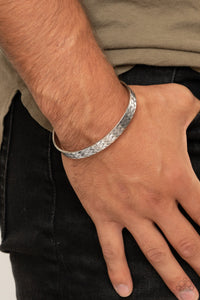 Bracelet Cuff,Men's Bracelet,Silver,Mind Games Silver ✧ Bracelet