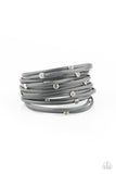 Fearlessly Layered Silver  ✧ Magnetic Leather Bracelet Magnetic Bracelet