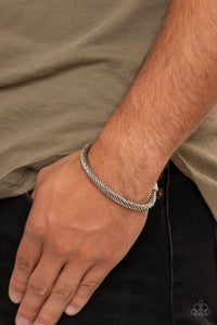 Bracelet Cuff,Men's Bracelet,Silver,Block It Out Silver ✧ Bracelet