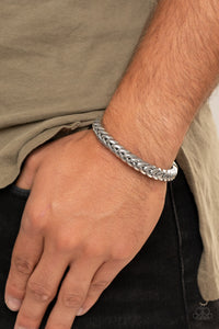 Bracelet Cuff,Men's Bracelet,Silver,Tough as Nails Silver ✧ Bracelet