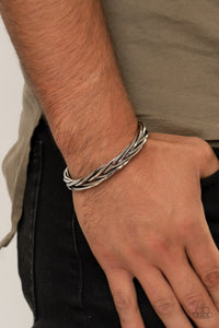 Bracelet Cuff,Men's Bracelet,Silver,Rustic Reveler Silver ✧ Bracelet