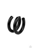I WOOD Walk 500 Miles Black ✧ Wood Hoop Earrings Hoop Earrings