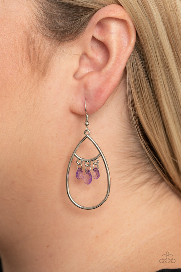 Shimmer Advisory Purple ✧ Earrings Earrings