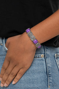 Bracelet Stretchy,Purple,Trendy Tease Purple ✧ Bracelet