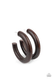 Woodsy Wonder Brown ✧ Wood Hoop Earrings Hoop Earrings