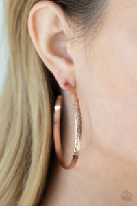 Copper,Earrings Hoop,Rustic Radius Copper ✧ Hoop Earrings