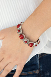 Bracelet Stretchy,Red,Garden Flair Red  ✧ Bracelet