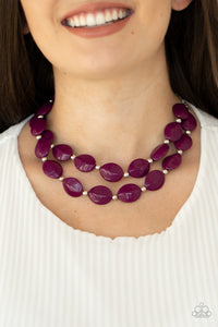 Necklace Short,Purple,Two-Story Stunner Purple ✨ Necklace