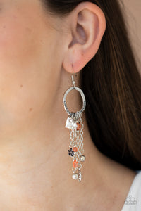 Earrings Fish Hook,Orange,Charm School Orange ✧ Earrings