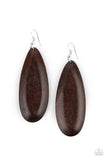 Tropical Ferry Brown ✧ Wood Earrings Earrings