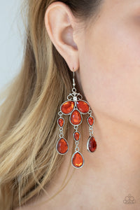 Earrings Fish Hook,Orange,Clear The HEIR Orange ✧ Earrings