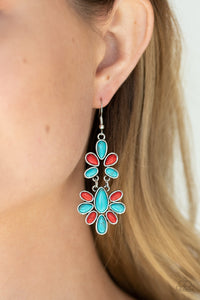Blue,Earrings Fish Hook,Multi-Colored,Red,Turquoise,Cactus Cruise Multi ✧ Earrings