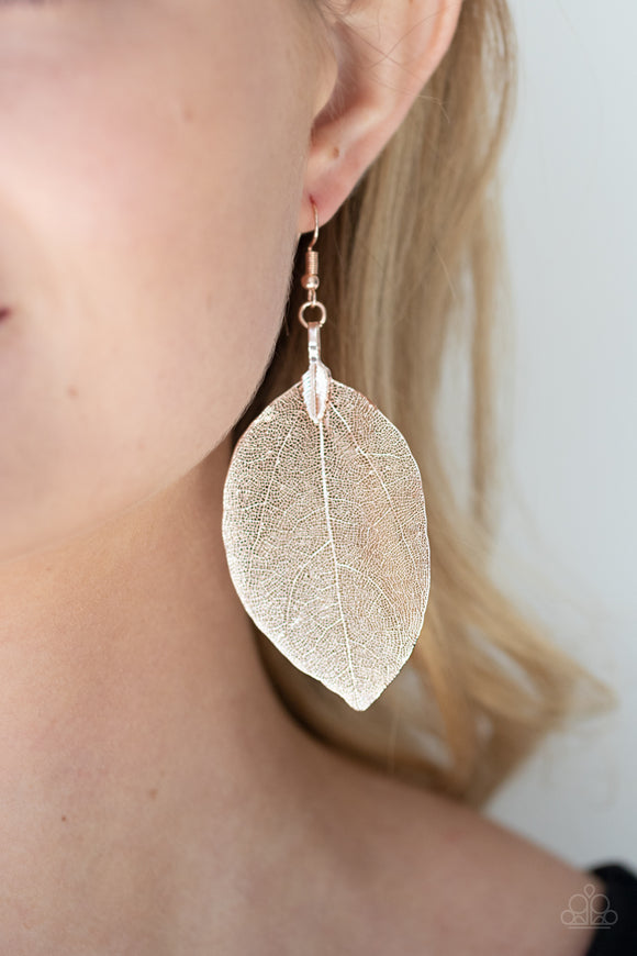 Leafy Legacy Rose Gold ✧ Earrings Earrings
