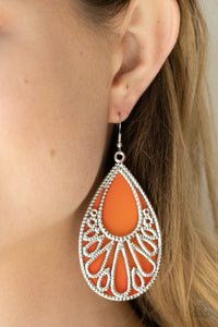 Earrings Fish Hook,Orange,Loud and Proud Orange ✧ Earrings