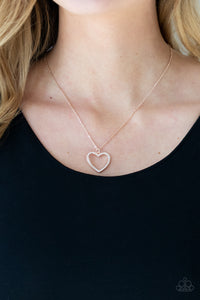 Hearts,Necklace Short,Rose Gold,Valentine's Day,GLOW by Heart Rose Gold ✧ Necklace