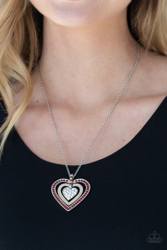 Bless Your Heart Red ✧ Necklace Short