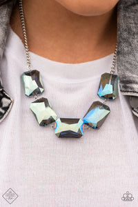 Blue,Iridescent,Necklace Short,Sunset Sightings,Heard It On The HEIR-Waves Blue ✧ Necklace