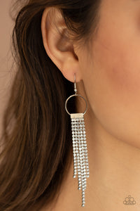 Earrings Fish Hook,White,Tapered Twinkle White ✧ Earrings