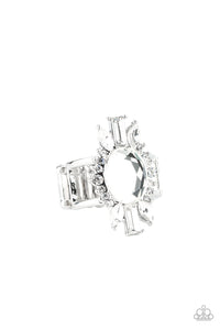 Ring Wide Back,White,Icy Icon White ✧ Ring