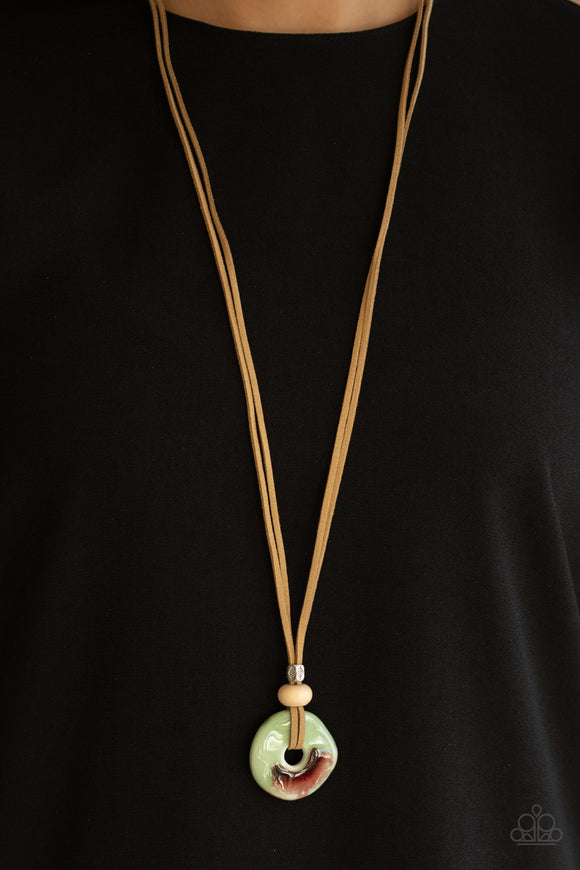 Primal Paradise Green ✨ Necklace Long