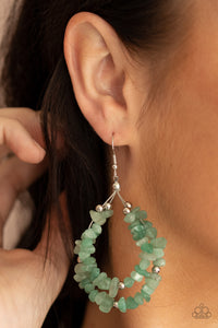 Earrings Fish Hook,Green,Canyon Rock Art Green ✧ Earrings