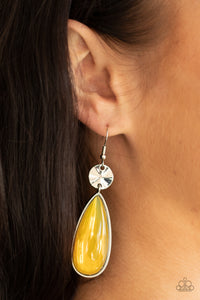 Earrings Fish Hook,Yellow,Jaw-Dropping Drama Yellow ✧ Earrings