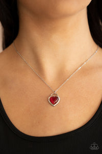 Cat's Eye,Hearts,Necklace Short,Red,Valentine's Day,A Dream is a Wish Your Heart Makes Red ✧ Necklace