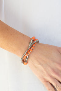 Bracelet Stretchy,Orange,Sahara Sanctuary Orange ✧ Bracelet