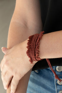 Bracelet Fringe,Bracelet Knot,Brown,Urban Bracelet,Make Yourself at HOMESPUN Brown ✨ Urban Bracelet