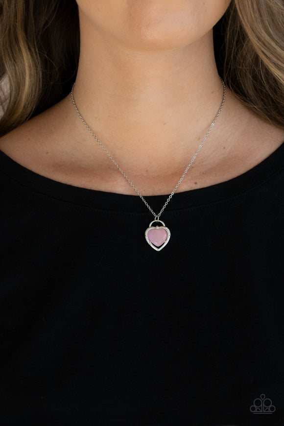A Dream is a Wish Your Heart Makes Pink ✧ Necklace Short