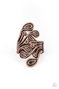 Copper,Ring Wide Back,FRILL In The Blank Copper ✧ Ring