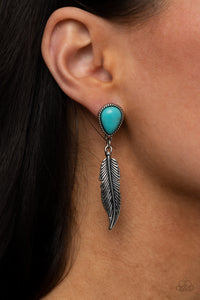 Blue,Earrings Post,Turquoise,Totally Tran-QUILL Blue ✧ Post Earrings