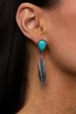 Totally Tran-QUILL Blue ✧ Post Earrings Post Earrings