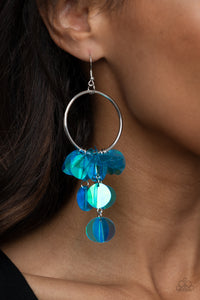 Blue,Earrings Fish Hook,Iridescent,Holographic Hype Blue ✧ Earrings