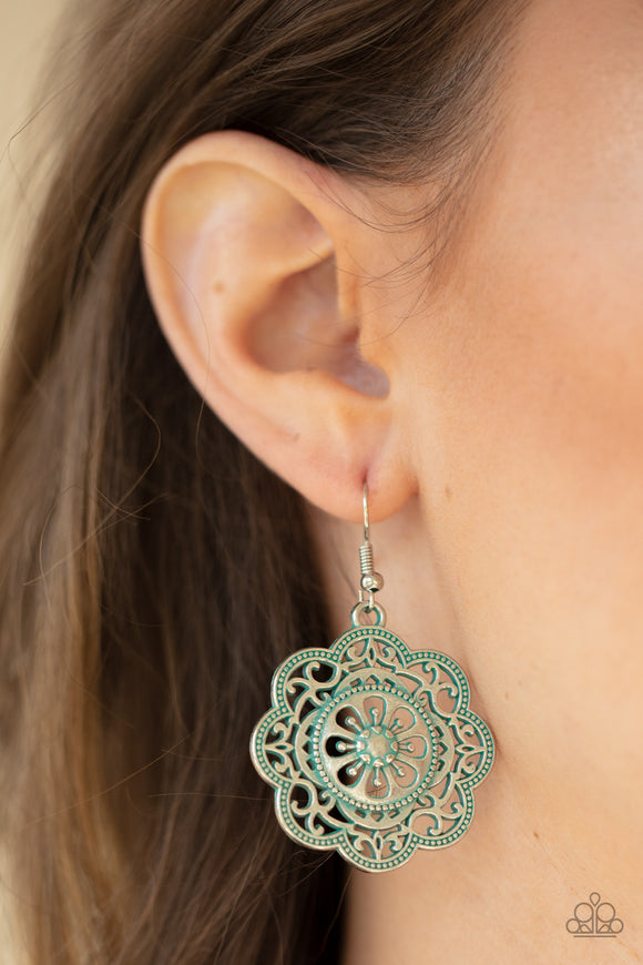 Western Mandalas Blue ✧ Earrings Earrings