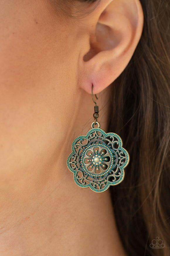 Western Mandalas Brass ✧ Earrings Earrings