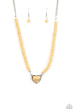 Country Sweetheart Yellow ✧ Heart Necklace Short
