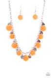 Flower Powered Orange ✨ Necklace Short