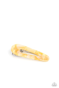 Hair Clip,Yellow,Walking on HAIR Yellow ✧ Iridescent Hair Clip