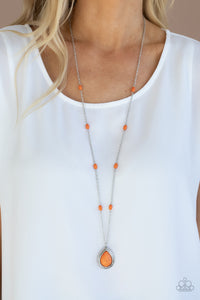 Necklace Long,Orange,Go Tell It On The MESA Orange ✨ Necklace