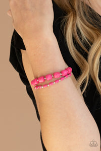 Bracelet Stretchy,Pink,Colorfully Country Pink  ✧ Bracelet