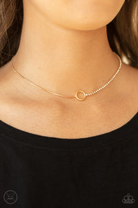 Gold,Necklace Choker,Necklace Short,Gotta Split Gold ✧ Choker Necklace