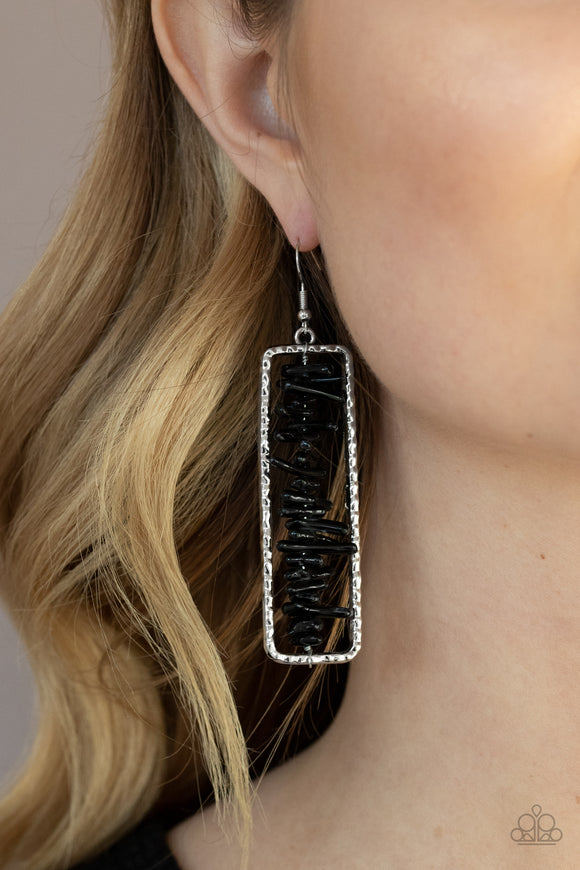 Dont QUARRY, Be Happy Black ✧ Earrings Earrings