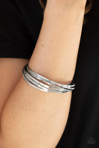 Bracelet Bangle,Silver,Trending in Tread Silver ✧ Bracelet