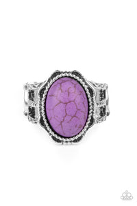 Purple,Ring Wide Back,Flowering Dunes Purple ✧ Ring
