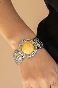 Bracelet Cuff,Yellow,Mojave Motif Yellow ✧ Bracelet